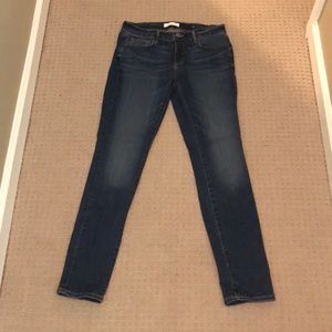 Loft size 27 dark wash skinny jeans
